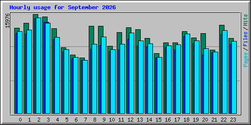 Hourly usage for September 2026