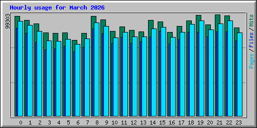 Hourly usage for March 2026